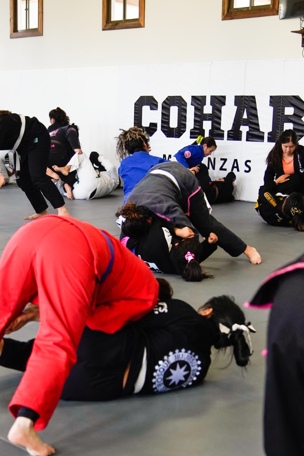 Sesión de sparring durante el camp